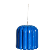 Midnight blue ceramic pendant lamp 50x49cm Cannelle - Cosin Paris