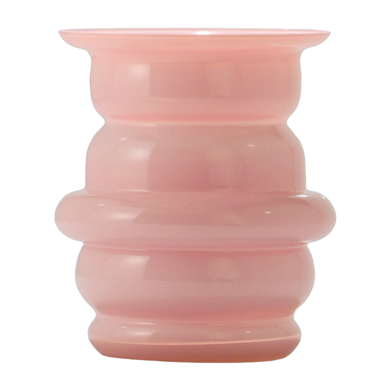 Vase in vetro soffiato rosa 17x20cm Cupola - Cosin Paris