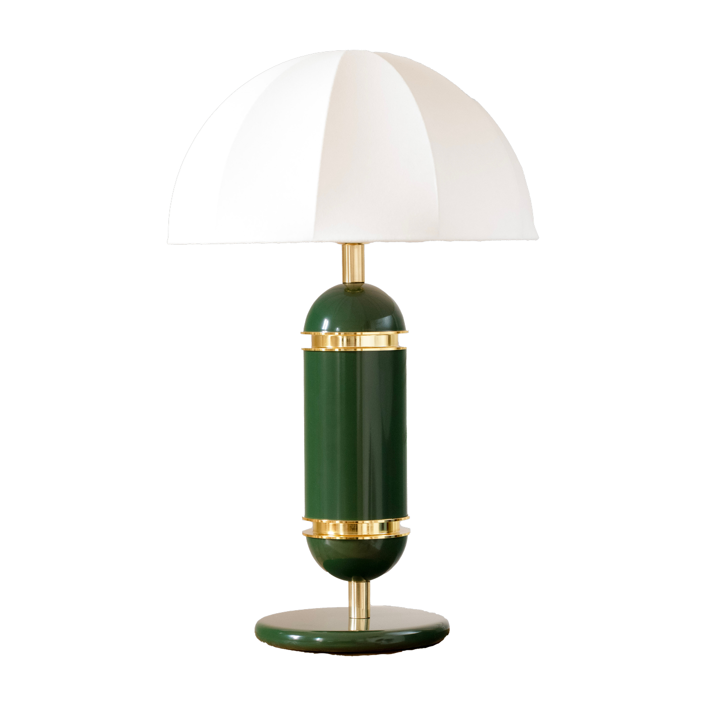 Lampada da tavolo in metallo laccato verde e ottone 10x55cm Rosalie - Cosin Paris