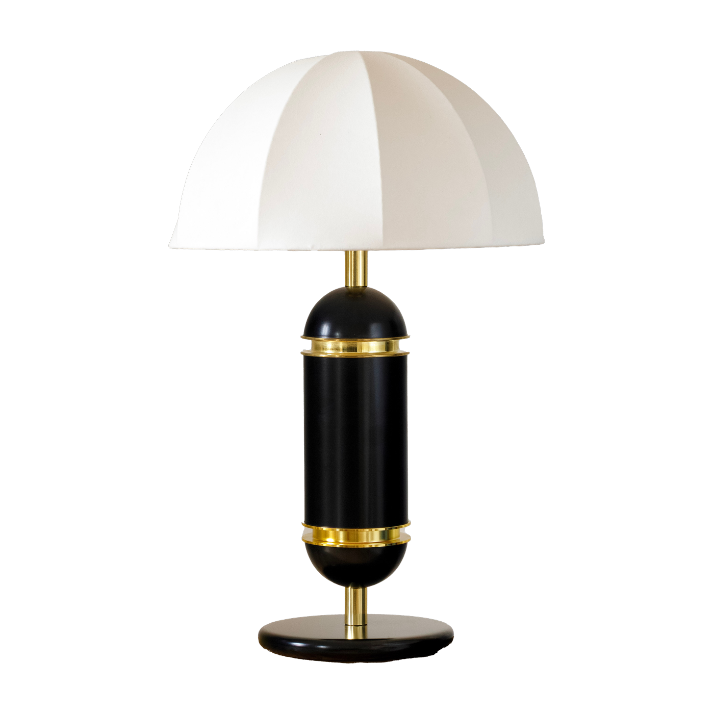 Lampada da tavolo in metallo laccato nero e ottone 10x55cm Rosalie - Cosin Paris