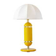 Lampada da tavolo in metallo laccato giallo ambra e ottone 10x55cm Rosalie - Cosin Paris