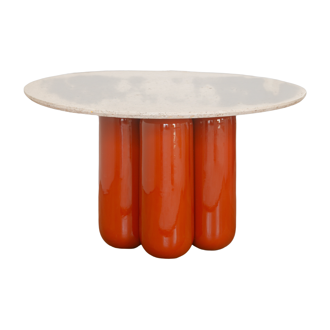 Couchtisch aus Terrakotta-Keramik und recycelter Platte 67 x 30 cm Charlotte - Cosin Paris