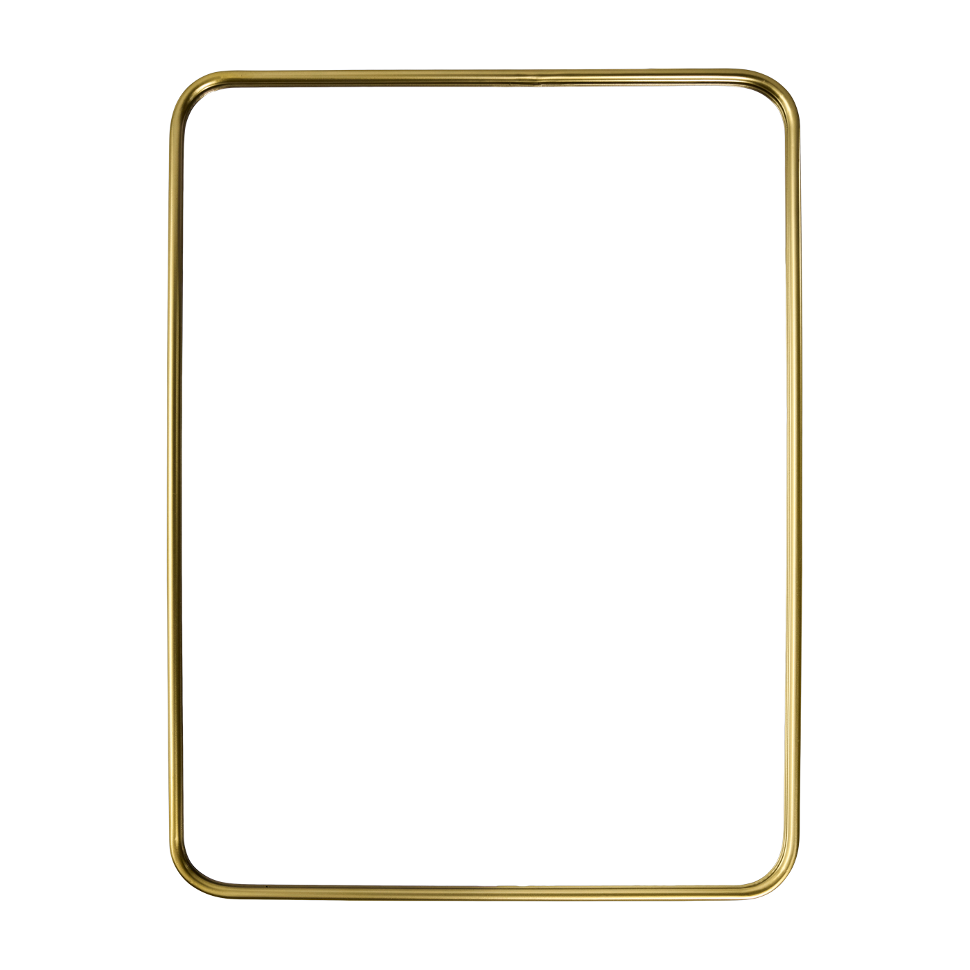 Espejo de pared de metal dorado 60x80x2cm HDMirror - House Doctor
