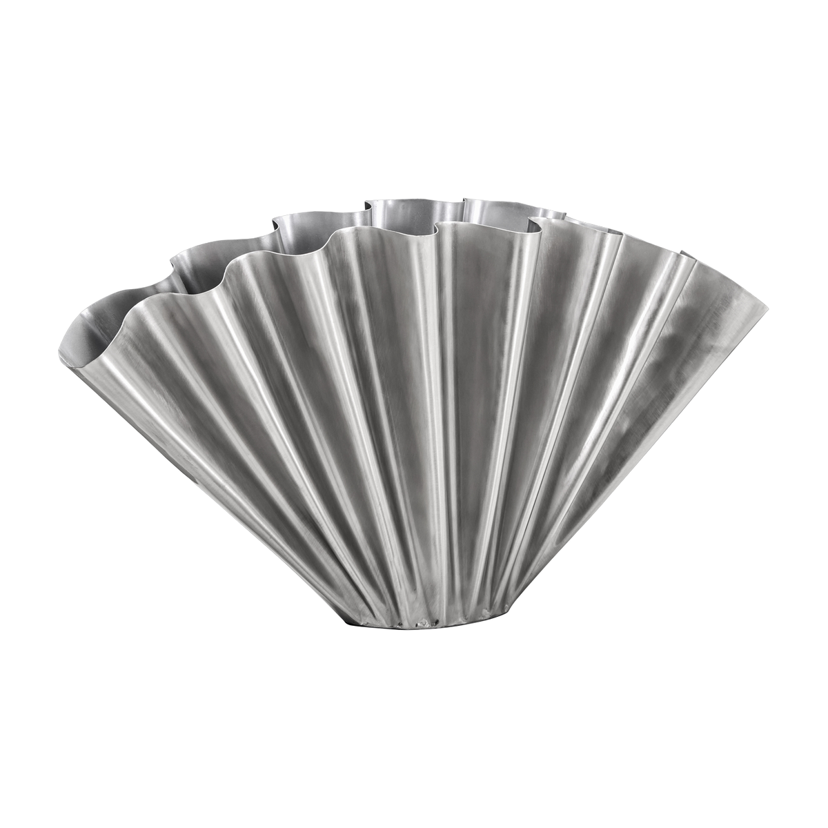 Vase Brushed chrome iron 53. 4x11x30cm Flood - House Doctor