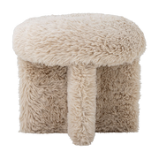 Frikka natural polyester pouf 43x39cm - Bloomingville