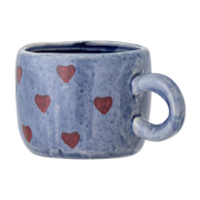 Tazza da caffè in gres blu con cuore Nini - Bloomingville