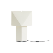 Lámpara de mesa de papel de seda blanco y metal negro 26 x 42 x 66 cm Aplat - HAY