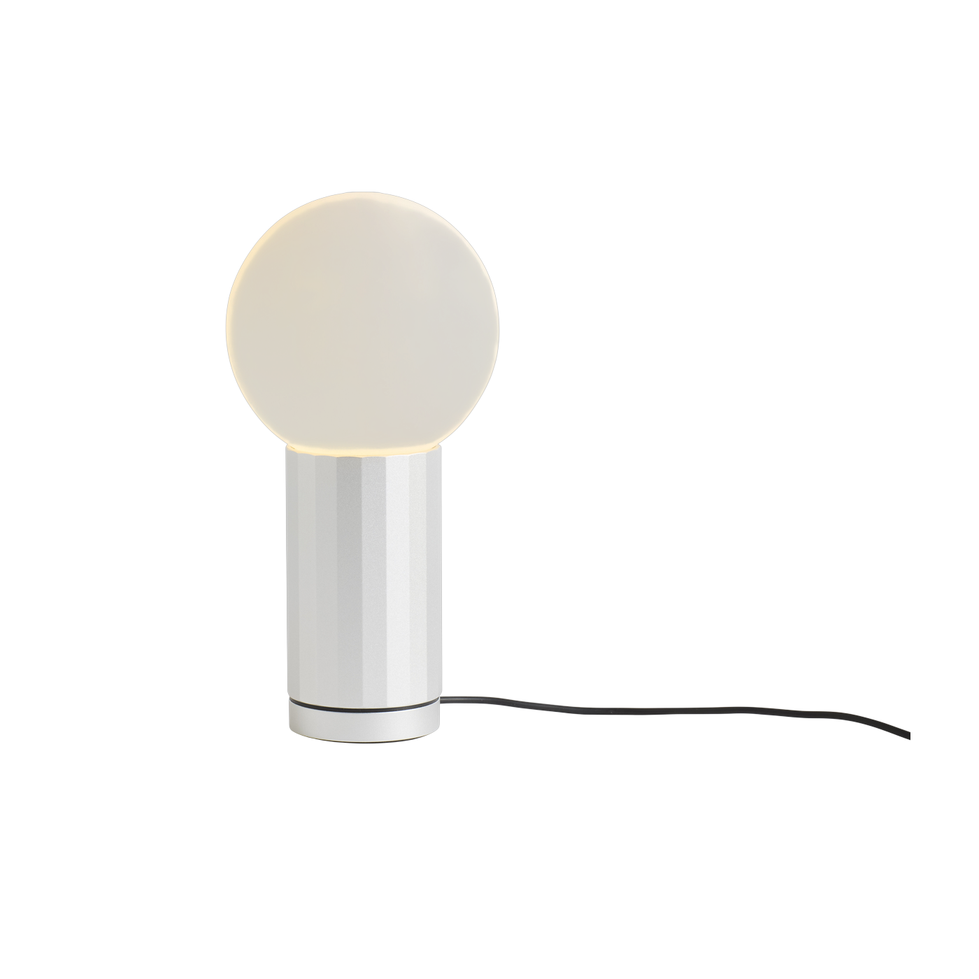 Lampada in alluminio argentato Turn On - Hay