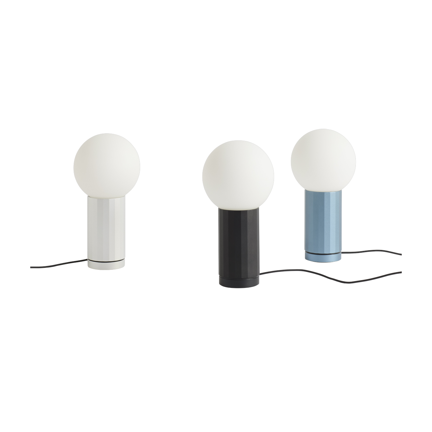 Lampada in alluminio nero Turn On - Hay