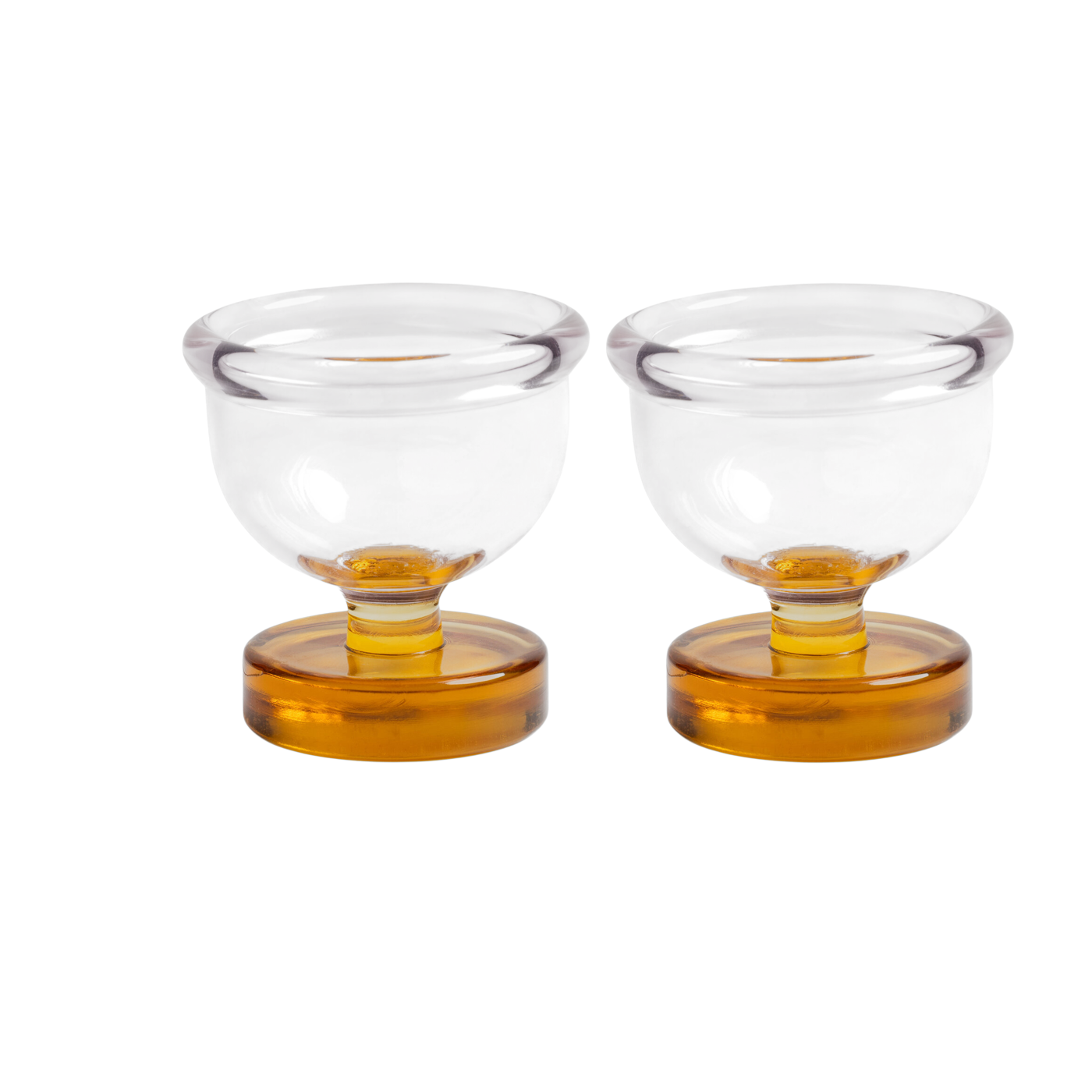 2 Eierbecher aus Glas rosa Cantine - &Klevering
