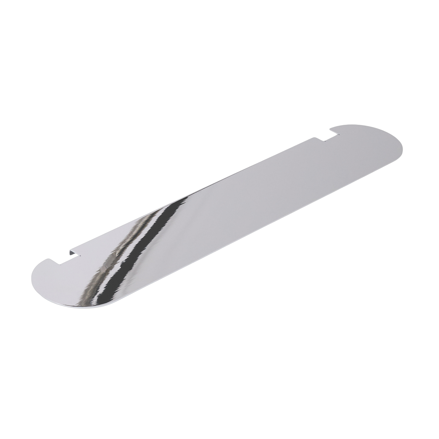 TV-Halterung aus verchromtem Metall 99 x 18 cm Pipe - Pedestal