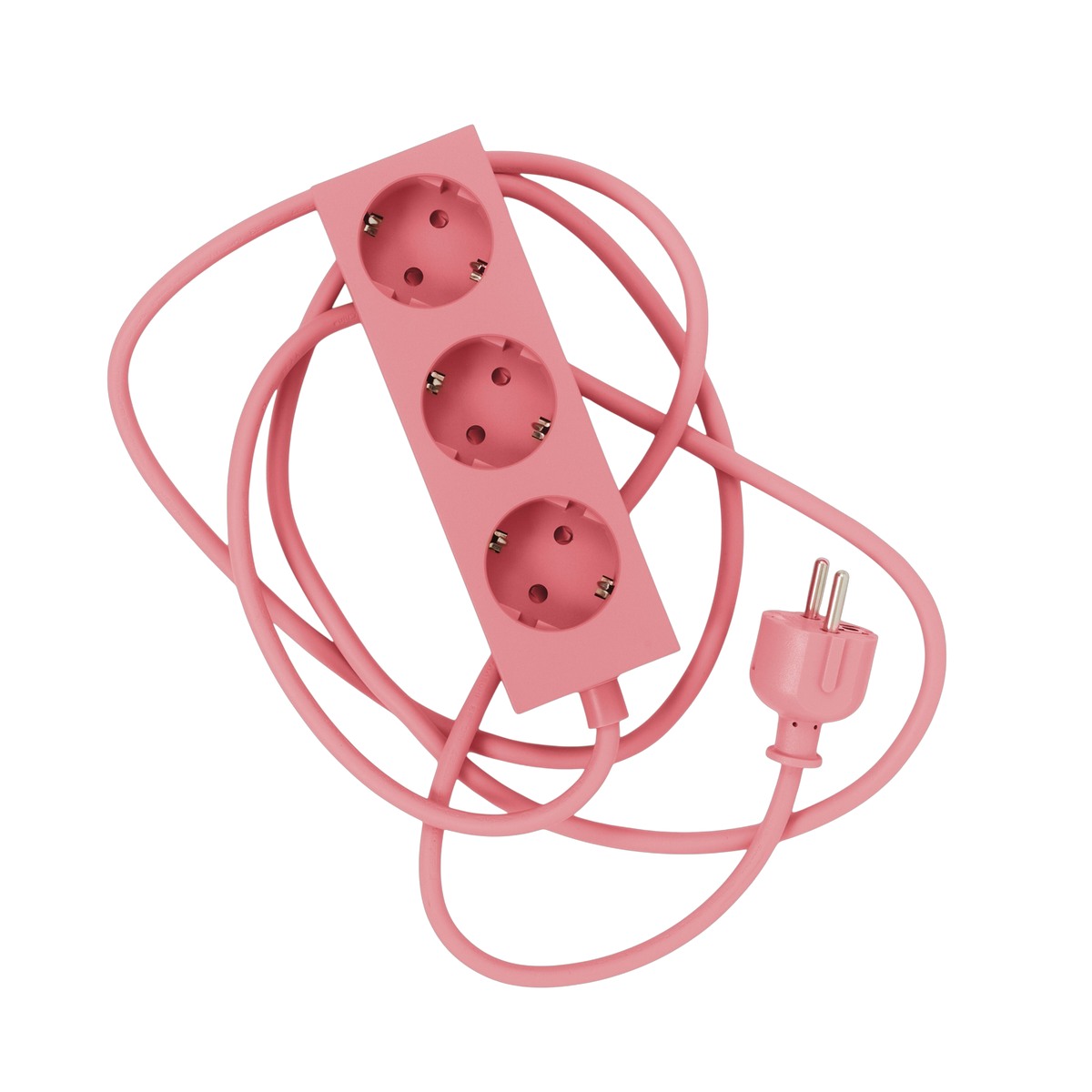 3-fach-Steckdosenleiste rosa 5 m Power Bar – Pedestal