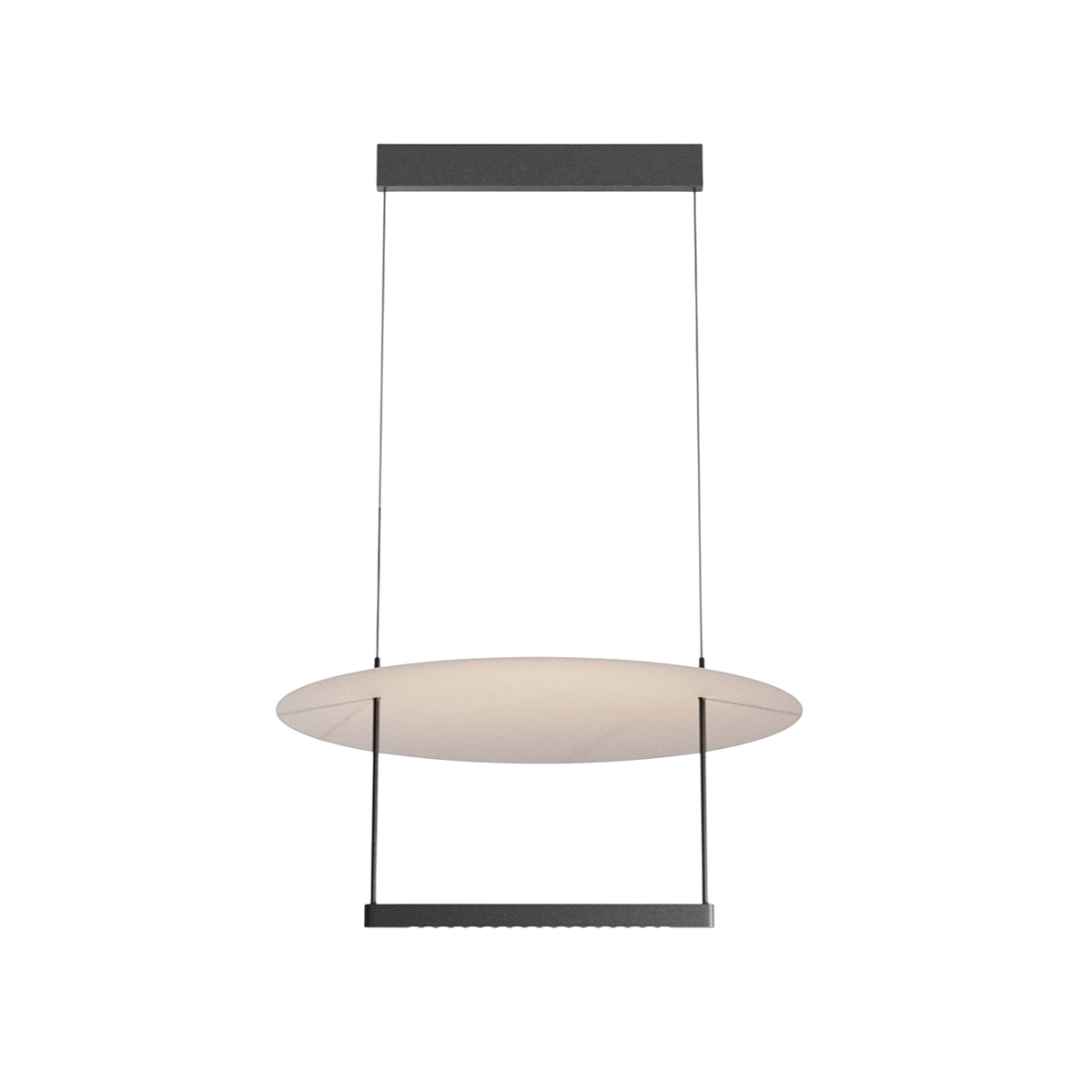 Lámpara Colgante Vidrio y Aluminio Negro 60x37cm Ambience - Maytoni