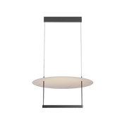 Sospensione Vetro e Alluminio Nero 60x37cm Ambience - Maytoni