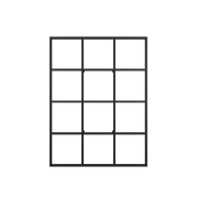 Scaffale in metallo nero 122x92cm Rivo - Metallbude