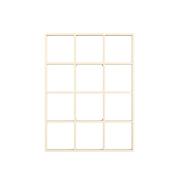 Cashew beige metal shelf 122x92cm Rivo - Metallbude