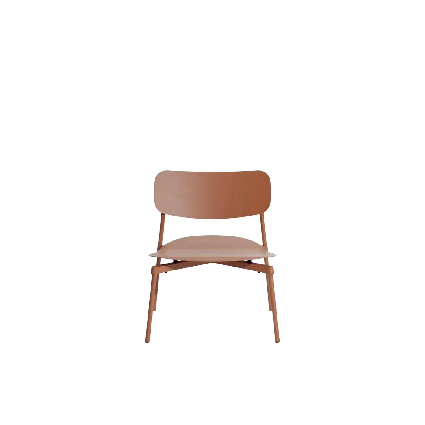 Poltrona lounge in alluminio terracotta 71 cm Fromme - Petite Friture