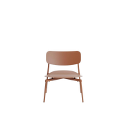 Sillón lounge en aluminio terracota 71 cm Fromme - Petite Friture