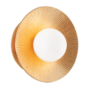 Applique murale en acier feuille d'or ancienne 17x17cm Emerald - Corbett Lighting