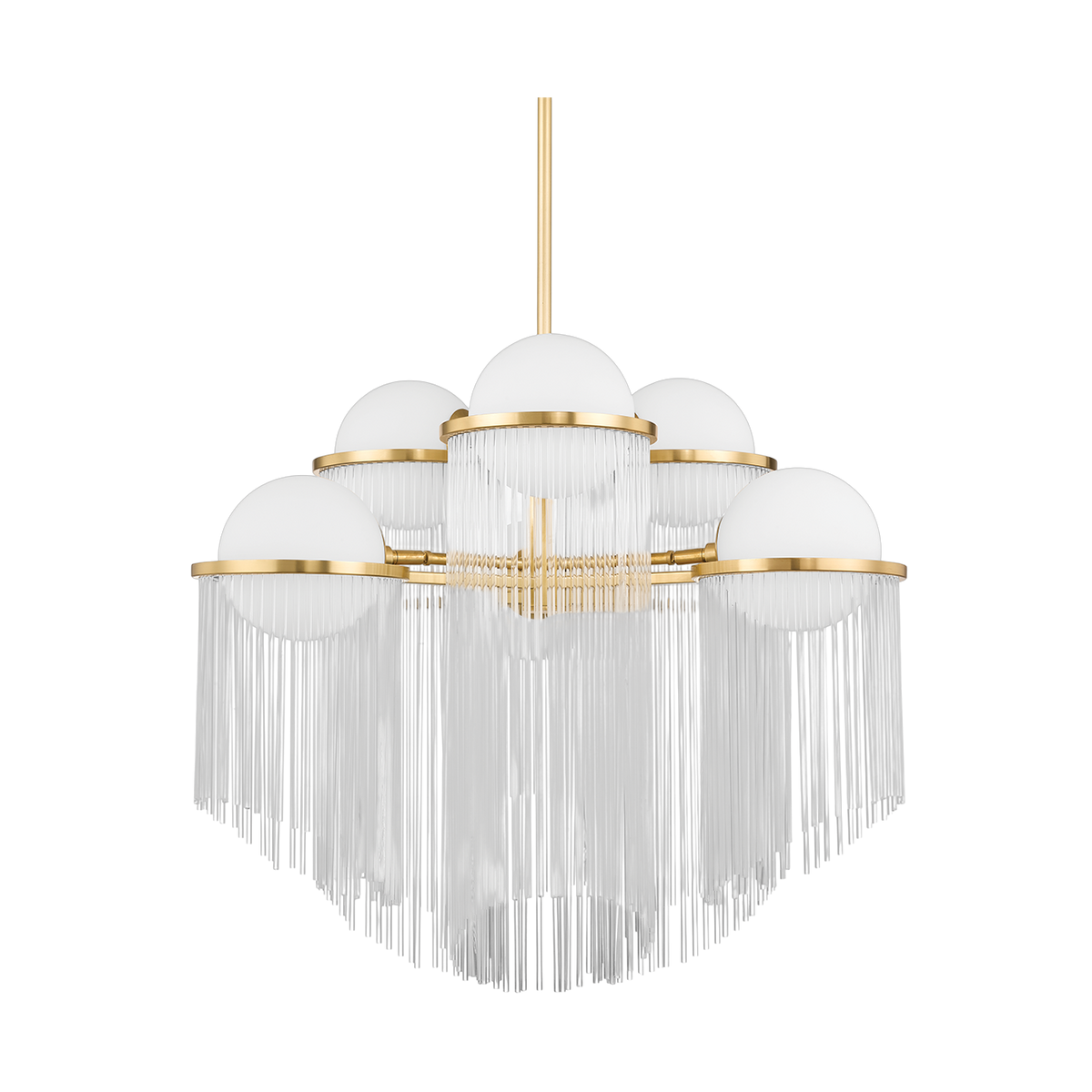 Suspension en acier laiton vieilli 80x67cm Celestial - Corbett Lighting