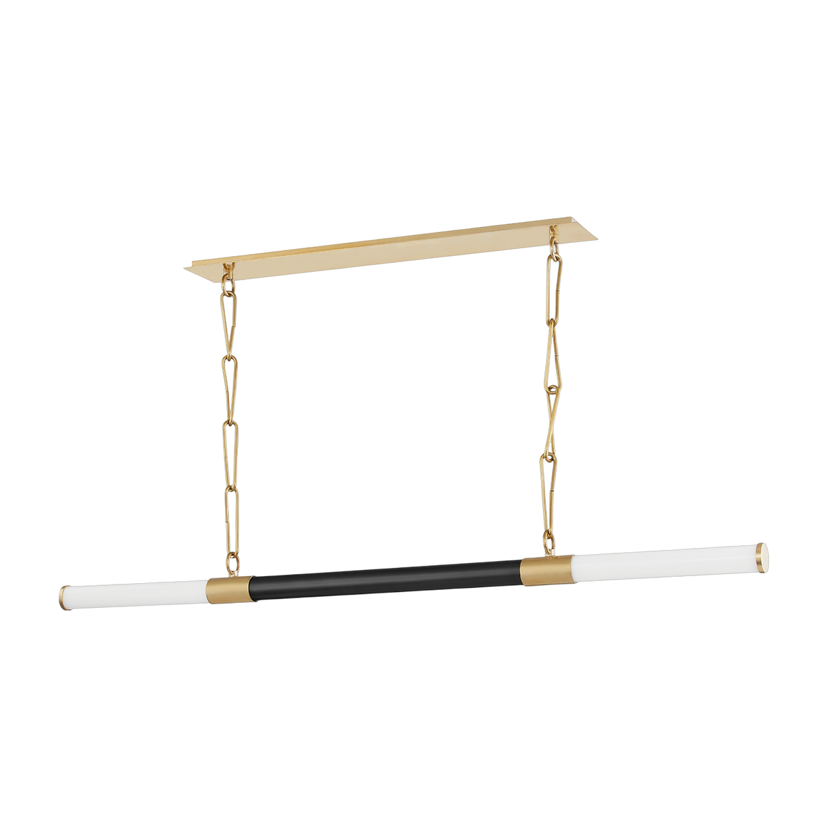 Suspension linéaire en laiton laiton vieilli et bronze ancien 153x11cm Huntington - Hudson Valley Lighting