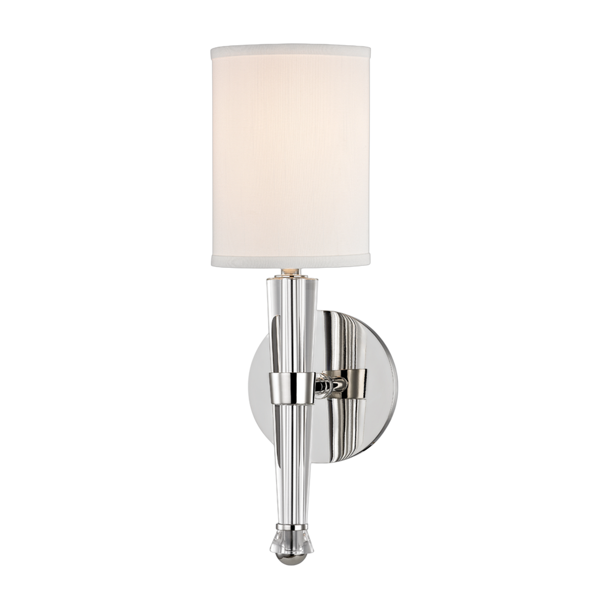 Applique murale en acier nickel poli 12x39cm Volta - Hudson Valley Lighting