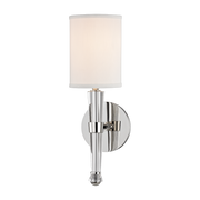Applique murale en acier nickel poli 12x39cm Volta - Hudson Valley Lighting