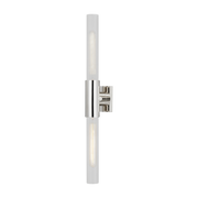 Applique murale en laiton nickel poli 11x70cm Asher - Hudson Valley Lighting