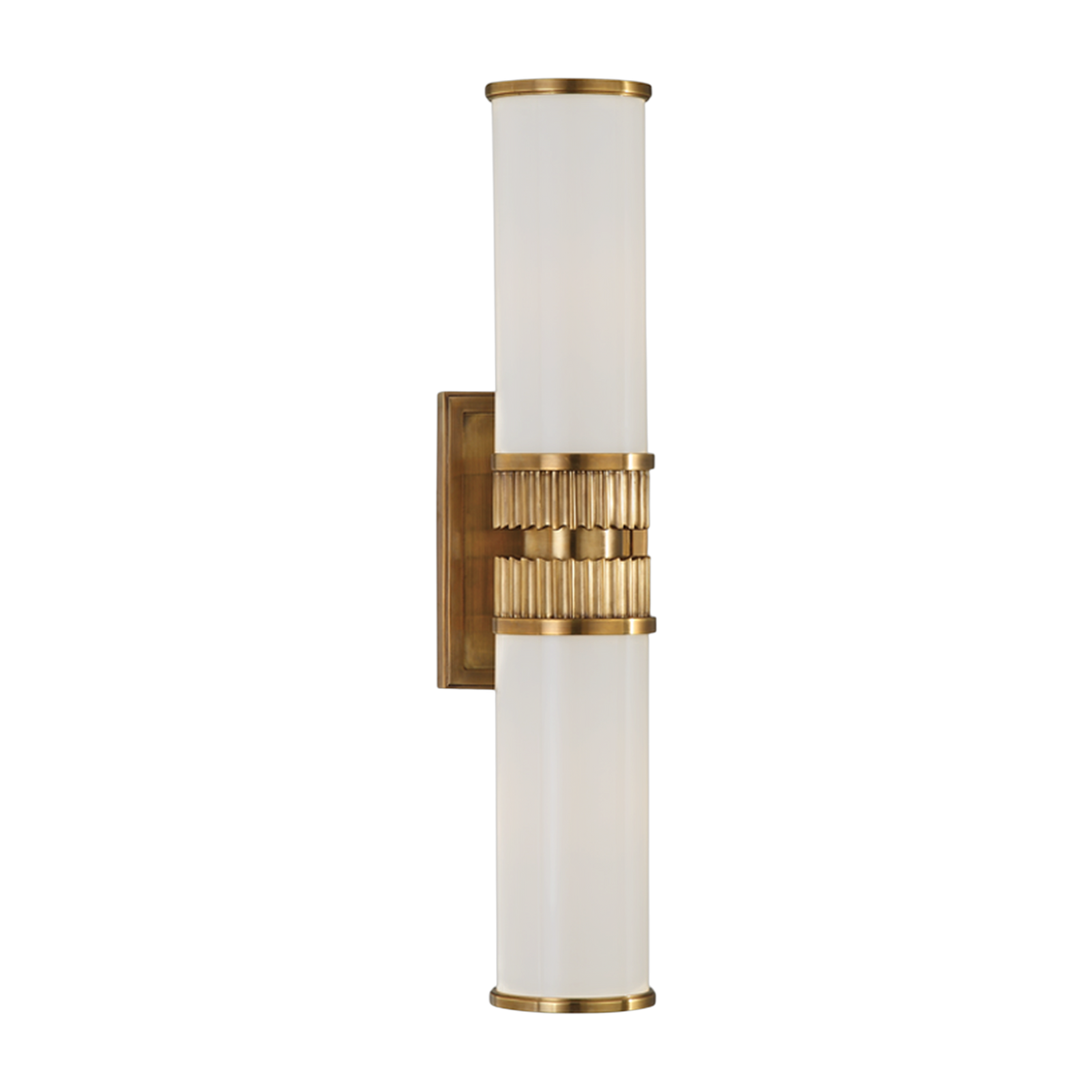 Brass bathroom wall light in aged brass 13x53cm Harper - Hudson Valley Lighting