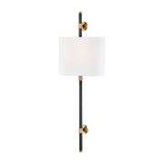 Applique murale en laiton laiton vieilli et bronze ancien 30x86cm Bowery - Hudson Valley Lighting