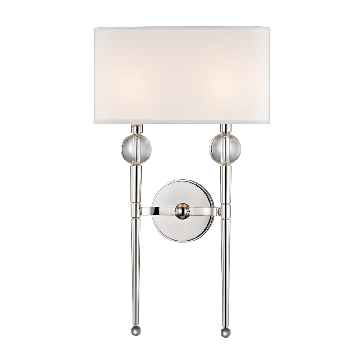 Wandleuchte aus poliertem Nickelstahl 33x57cm Rockland - Hudson Valley Lighting