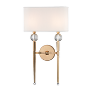 Applique murale en acier laiton vieilli 33x57cm Rockland - Hudson Valley Lighting