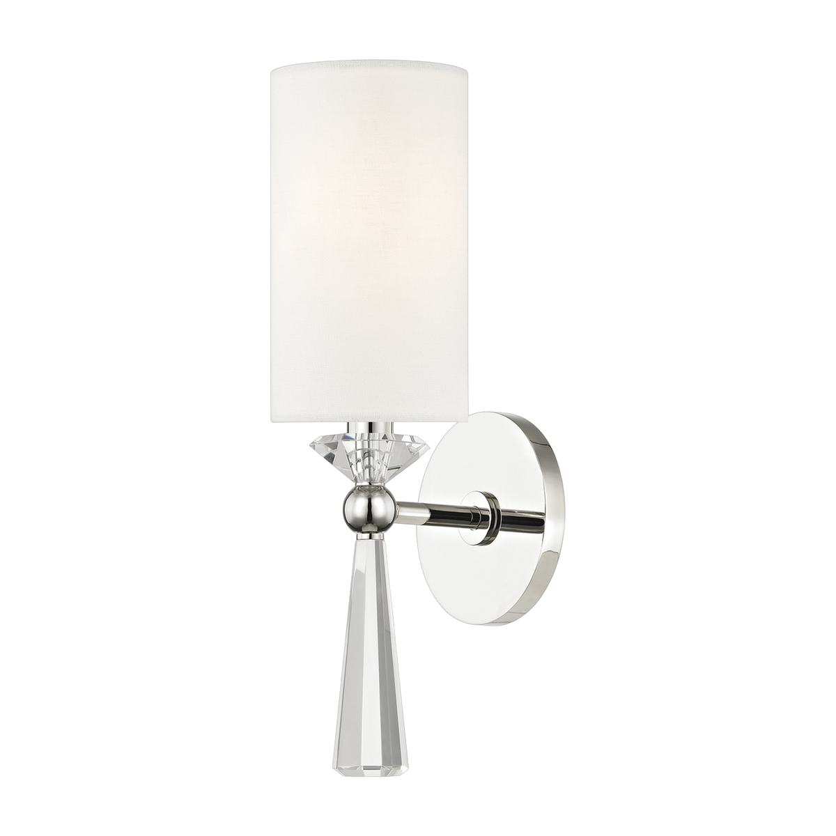 Wandleuchte aus poliertem Nickelstahl 12x37cm Birch - Hudson Valley Lighting