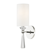 Applique murale en acier nickel poli 12x37cm Birch - Hudson Valley Lighting