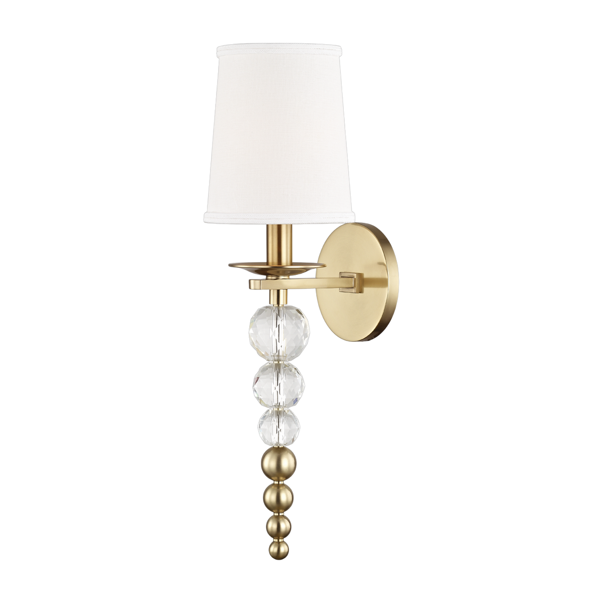Wandleuchte aus Stahl mit patiniertem Messing 15x50cm Persis - Hudson Valley Lighting