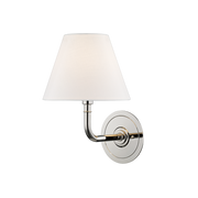 Wall light in polished nickel steel 20x29cm Signature No.1 - Hudson Valley Lighting