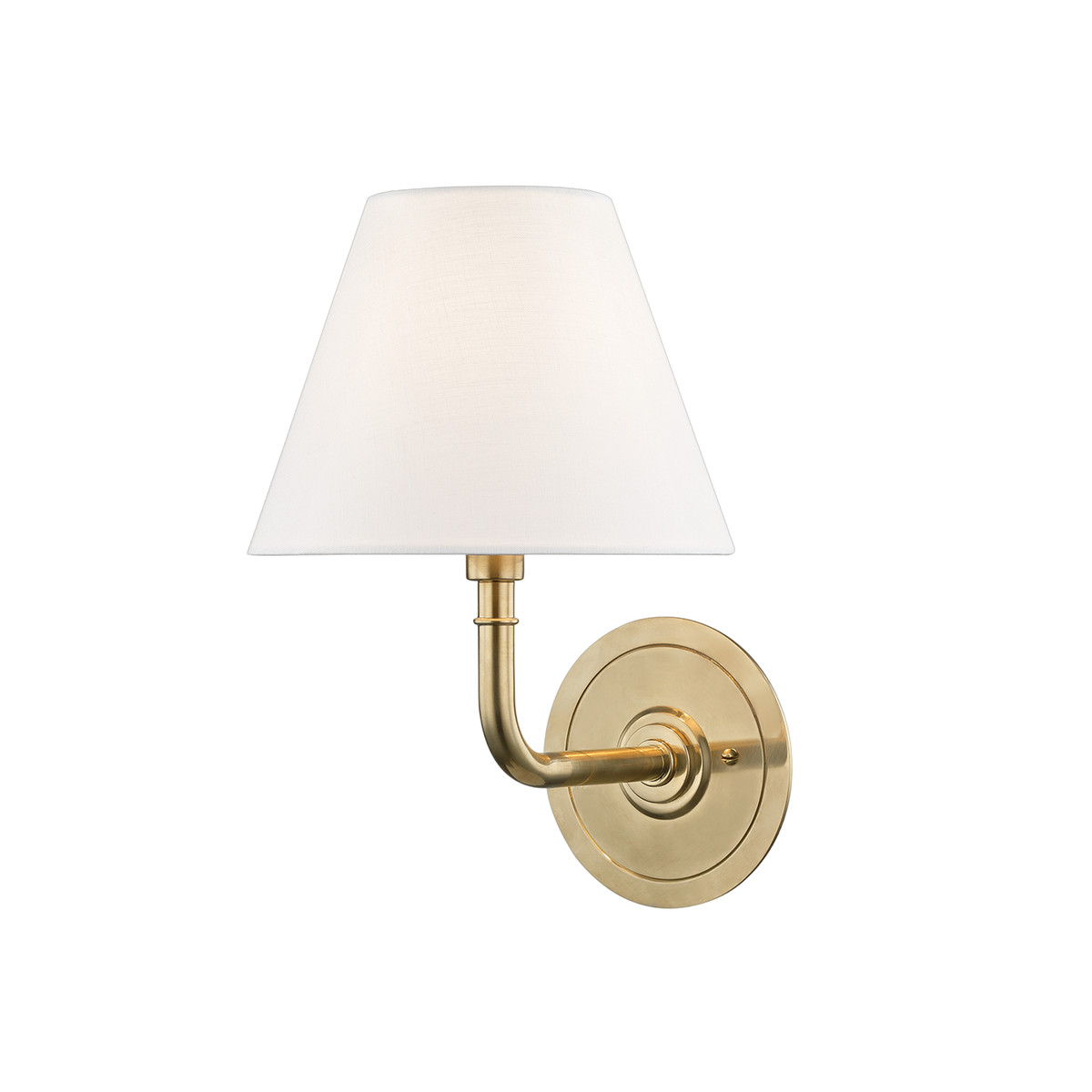 Applique murale en acier laiton vieilli 20x29cm Signature No.1 - Hudson Valley Lighting