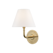 Applique murale en acier laiton vieilli 20x29cm Signature No.1 - Hudson Valley Lighting