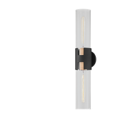 Patinated brass aluminium wall light 12x65cm Amado - Troy Lighting