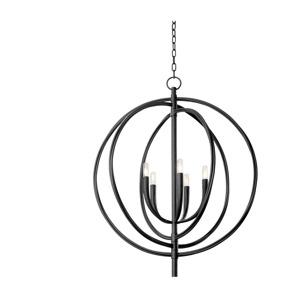 Suspension fer noir 76x95cm Fillea - Troy Lighting
