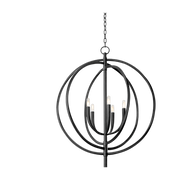 Suspension fer noir 76x95cm Fillea - Troy Lighting