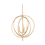 Suspension feuille d'or ancienne 76x95cm Fillea - Troy Lighting