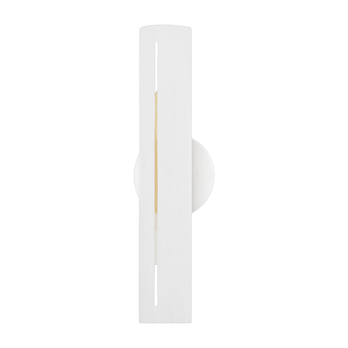 Applique murale en acier blanc gesso 13x45cm Brandon - Troy Lighting