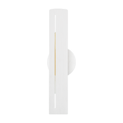 Applique murale en acier blanc gesso 13x45cm Brandon - Troy Lighting