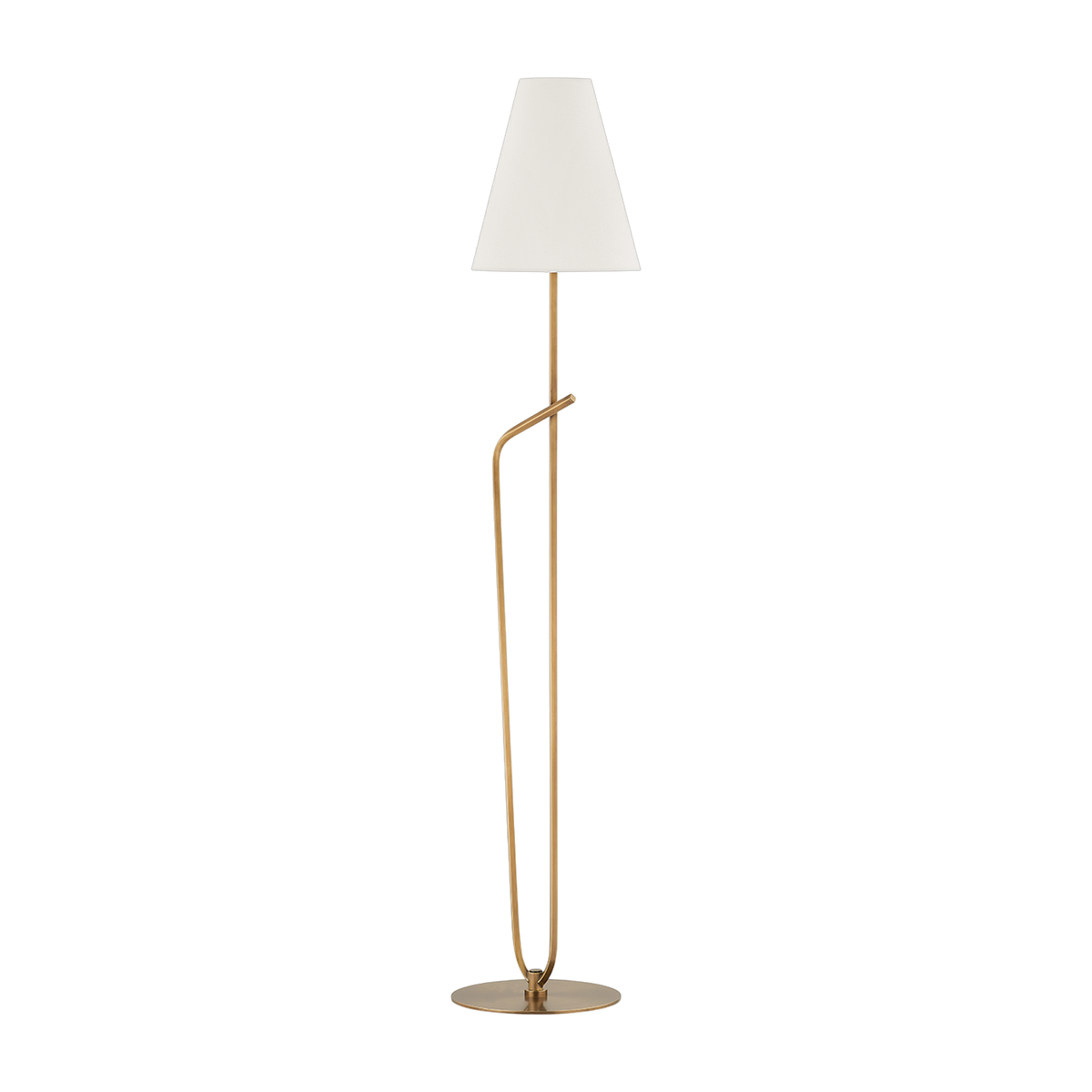Lampadaire en acier laiton patiné 30x163cm Pearce - Troy Lighting