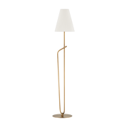 Lampadaire en acier laiton patiné 30x163cm Pearce - Troy Lighting