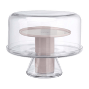 Présentoir à gâteaux Bloom avec dôme Nude Glass - The Cool Republic