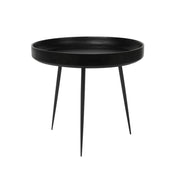 Table basse ronde en bois et acier noir 46 x 52 cm Bowl - Mater