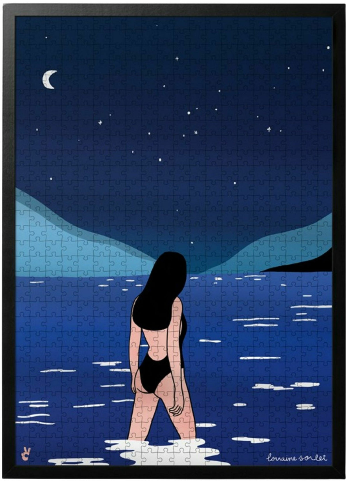 Puzzle de 1000 pièces Bain de minuit by Lorraine Sorlet - Piece & Love - The Cool Republic
