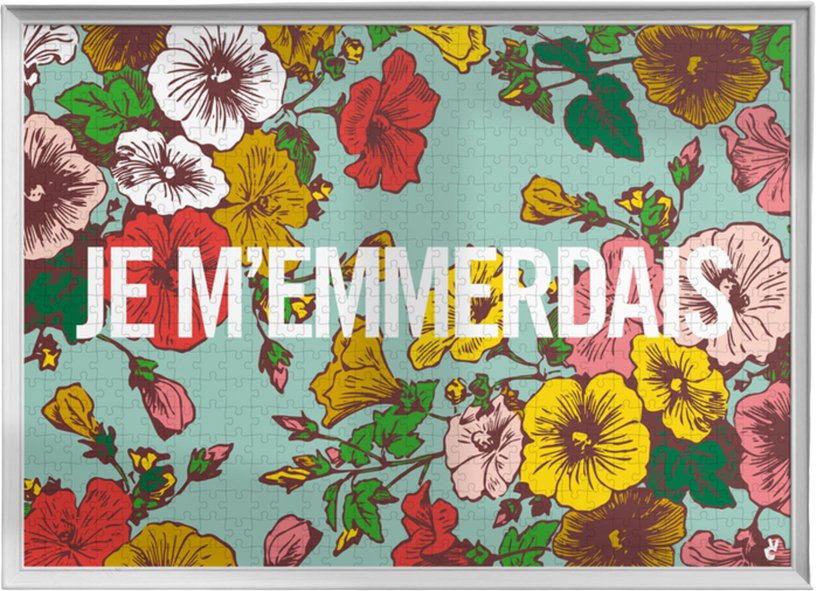 Puzzle de 1000 pièces Je m'emmerdais - Piece & Love - The Cool Republic